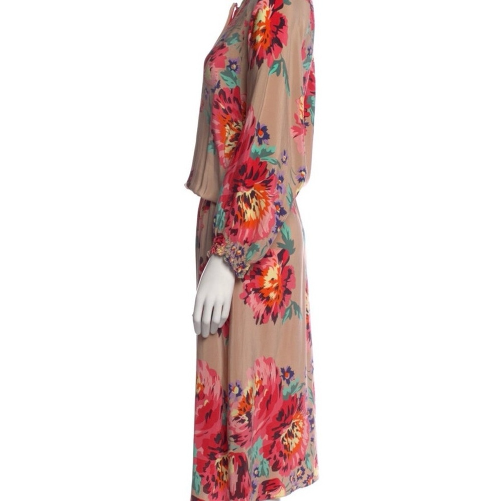 Tibi Multicolor 100% Silk Floral Dress - Picture 8 of 10